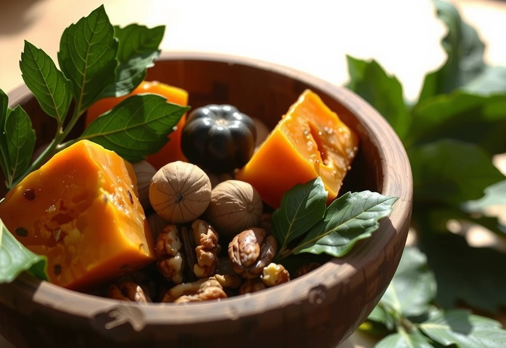 Röstkürbis mit Walnüssen